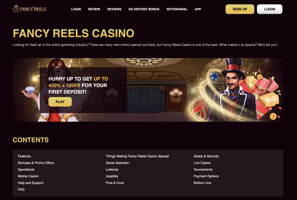 Image of Fancy Reels casino